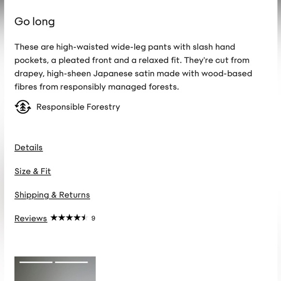 Aritzia- Babaton Pleated Satin Pants, size 2, dress up or down 🍸💕👌🏼 NWT - Picture 8 of 10